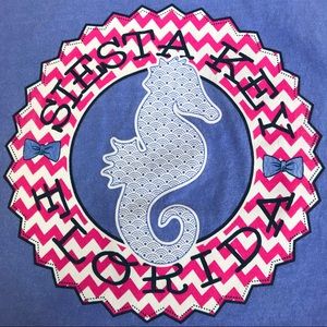 Long Sleeve Siesta Key Seahorse T-shirt